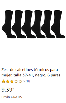 CALCETINES TERMICOS MUJER